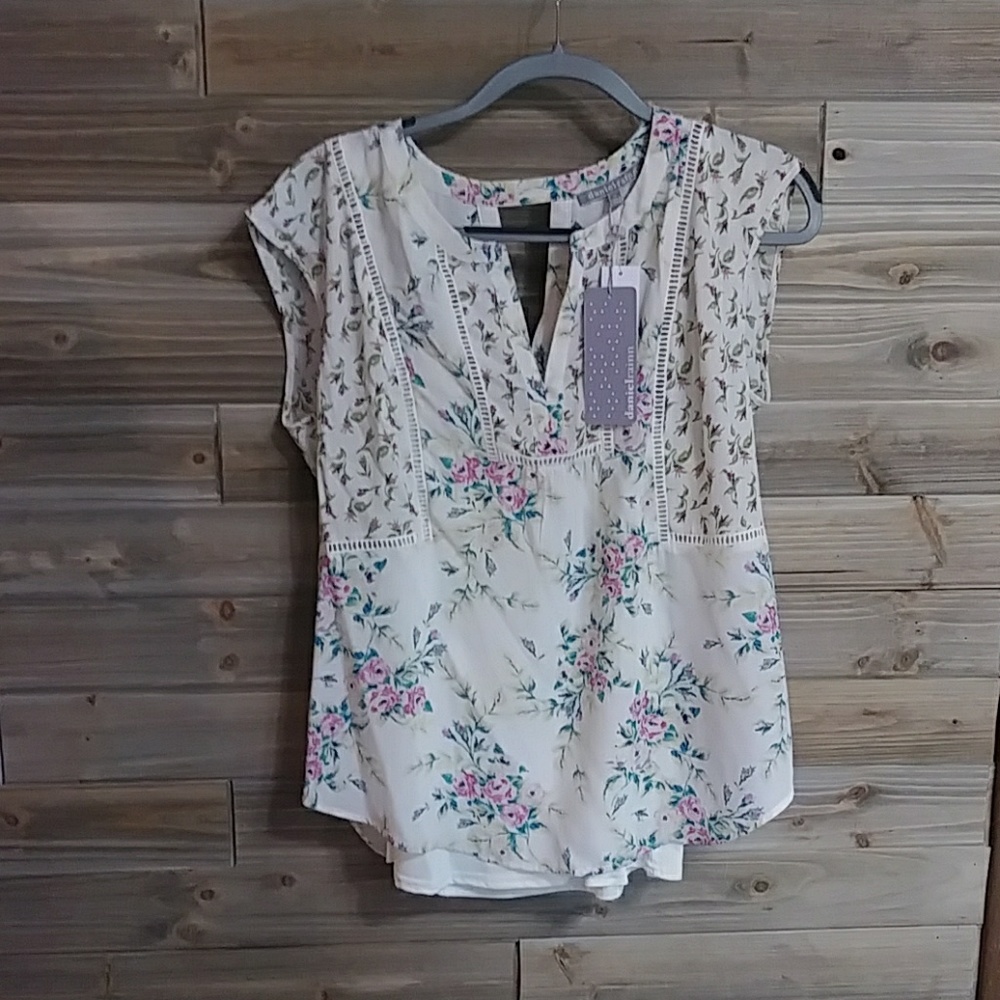 Daniel Rainn Salden Lattice Detail Blouse